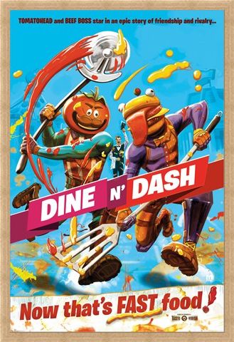 Framed Framed Dine N Dash - Fortnite