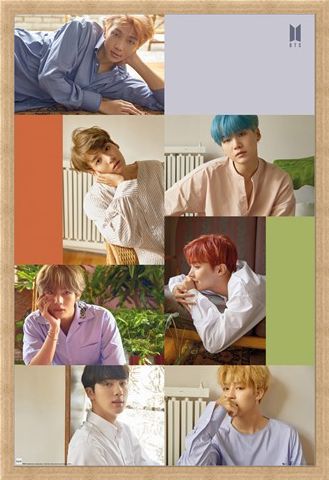 Framed Framed Group Collage - BTS K-Pop