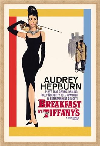 Framed Framed Audrey Hepburn stars in Breakfast at Tiffany's - Breakfast at Tiffany's