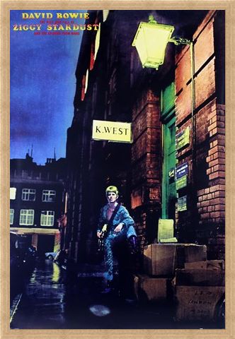 Framed Framed Ziggy Stardust Album Cover - David Bowie