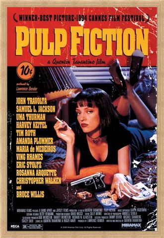 Framed Framed Movie One Sheet - Pulp Fiction