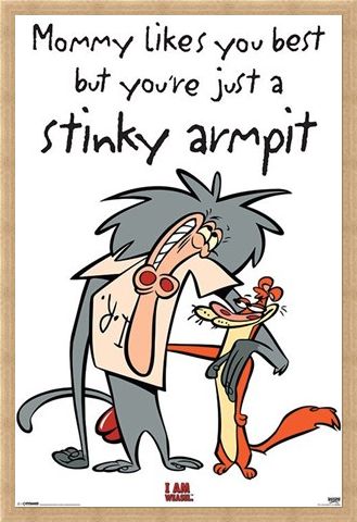 Framed Framed Stinky Armpit - I Am Weasel