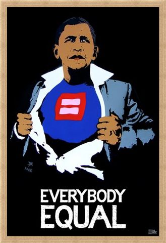 Framed Framed Everybody Equal - Obama