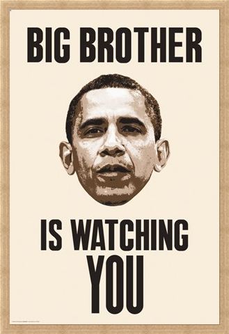 Framed Framed Big Brother Is Watching You - Obama