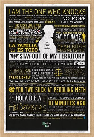 Framed Framed The Many Sayings Of Walter White - Breaking Bad