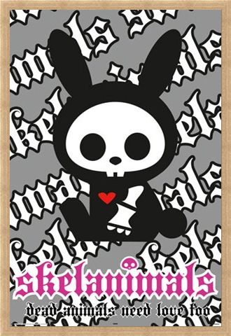 Framed Framed Jack the Rabbit - Skelanimals