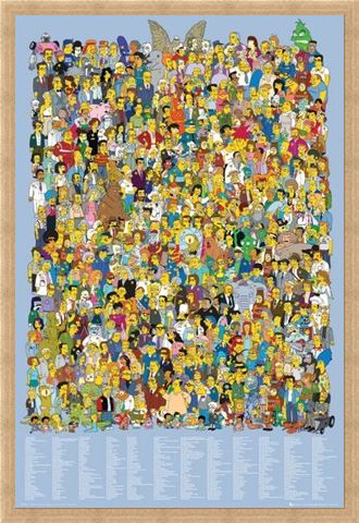 Framed Framed The Simpsons Cast 2012 - The Simpsons