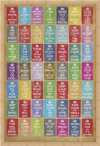 Framed Framed Anti Keep Calm Compilation - Keep Calm and Carry On