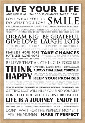 Framed Framed Dream Big - Think happy and Smile