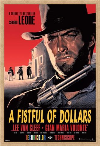 Framed Framed Sergio Leone Classic - A Fistful of Dollars