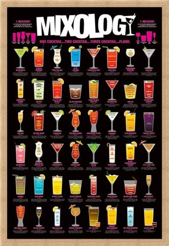 Framed Framed One Cocktail...Two Cocktail...Three Cocktail...Floor! - Mixology