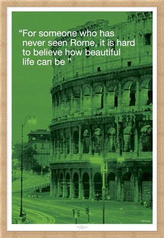 Framed Framed Beautiful Life - Rome