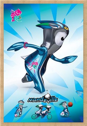 Framed Framed Mandeville - London Olympic Mascot