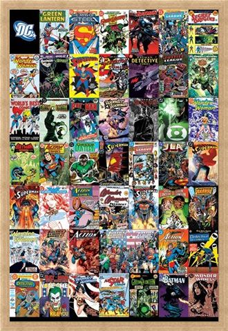 Framed Framed The World's Greatest Super Heroes - DC Comics Montage