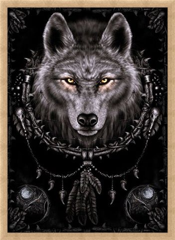 Framed Framed Wolf Dreams - Spiral