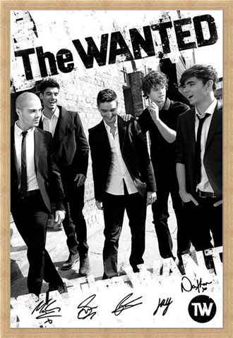 Framed Framed Boys in Black and White - The Wanted