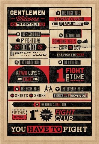 Framed Framed The First Rule of Fight Club... - Fight Club