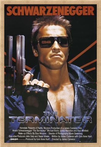 Framed Framed Arnold Schwarzenegger is The Terminator - The Terminator