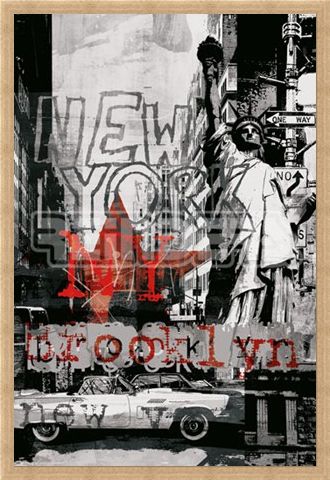 Framed Framed New York Collage 3 - New York City