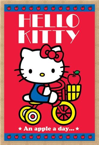 Framed Framed An Apple A Day - Hello Kitty