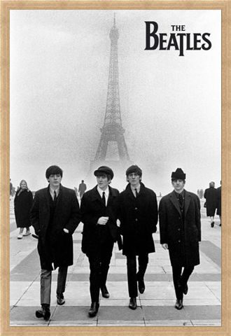 Framed Framed Liverpool Lads in Paris - The Beatles