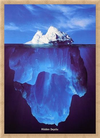 Framed Framed Iceberg - Hidden Depths