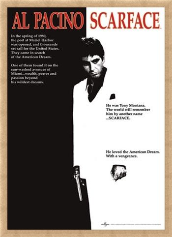 Framed Framed Scarface Movie Score - Al Pacino - Scarface