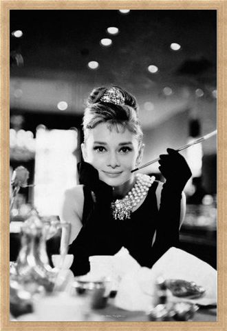 Framed Framed Audrey Hepburn is Holly Golightly - Breakfast at Tiffany's