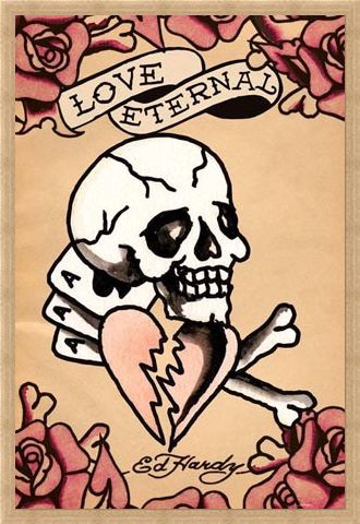 Framed Framed Love Eternal - Ed Hardy