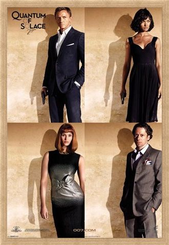 Framed Framed Bond Stars - Quantum Of Solace