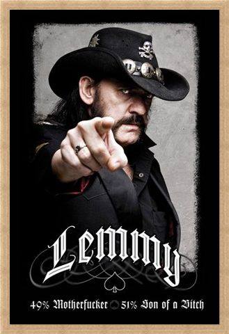 Framed Framed The founding father of Motorhead - Lemmy
