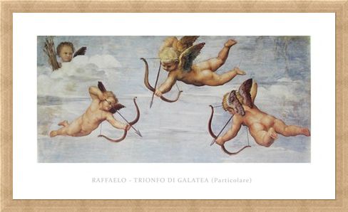Framed Framed Trionfo Di Galetea - Raffaello Sanzio Raphael