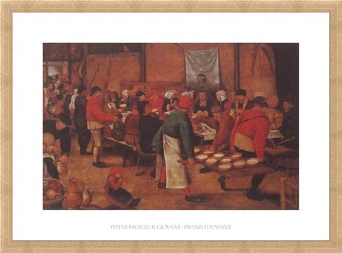 Framed Framed The Peasant Wedding - Pieter Bruegel