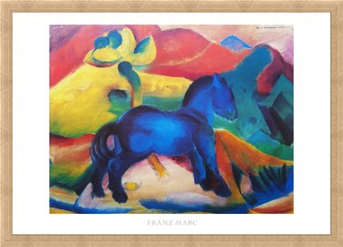 Framed Framed Blue Horse - Franz Marc