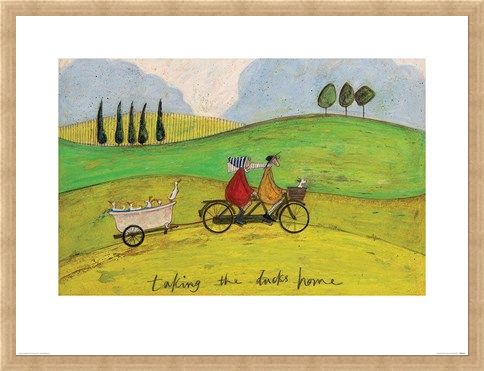 Framed Framed Taking the Ducks Home - Sam Toft