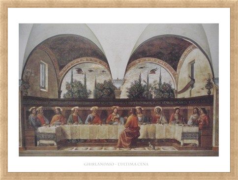 Framed Framed The Last Supper - Domenico Ghirlandaio