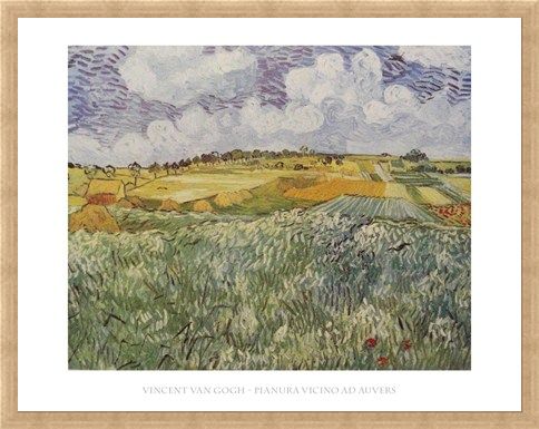 Framed Framed Plains Near Auvers - Vincent Van Gogh