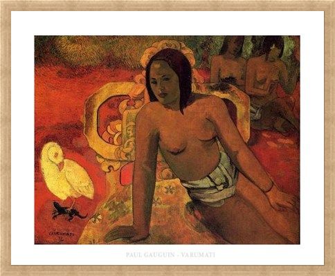 Framed Framed Vairumati - Paul Gauguin