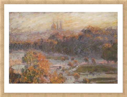 Framed Framed Les Tuileries - Claude Monet
