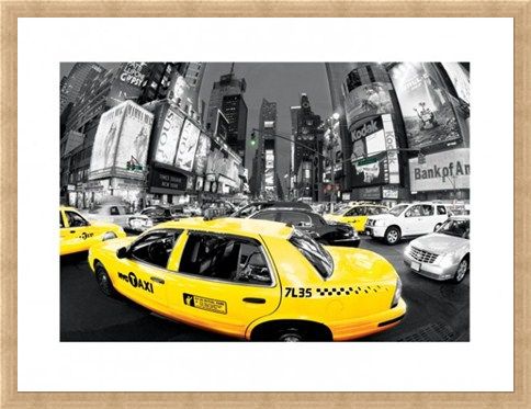 Framed Framed Rush Hour in Times Square - New York City