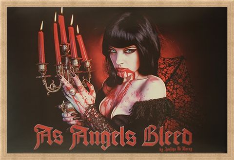 Framed Framed As Angels Bleed - Avelina De Mory