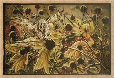 Framed Framed Chameleon Fairy - Sheila Wolk