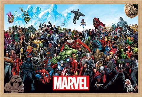 Framed Framed A Crazy World! - Marvel Universe