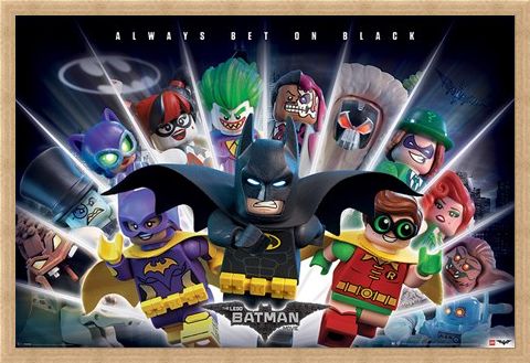 Framed Framed Always Bet on Black - The Lego Batman Movie