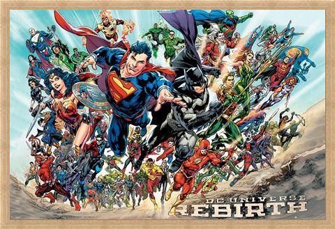 Framed Framed Justice League Rebirth - DC Comics