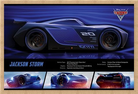 Framed Framed Jackson Storm Stats - Cars 3