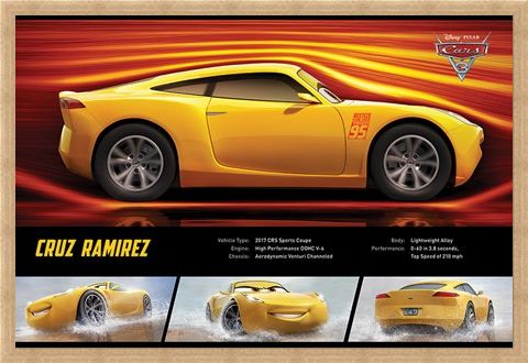 Framed Framed Cruz Ramirez Stats - Cars 3