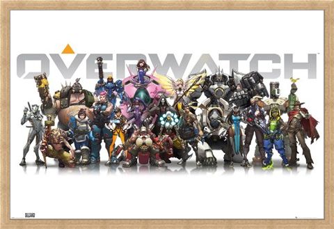 Framed Framed They're All Here - Overwatch