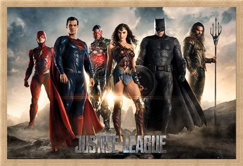 Framed Framed Character Line-Up - Justice League