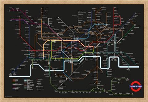 Framed Framed Transport For London - Rainbow Network